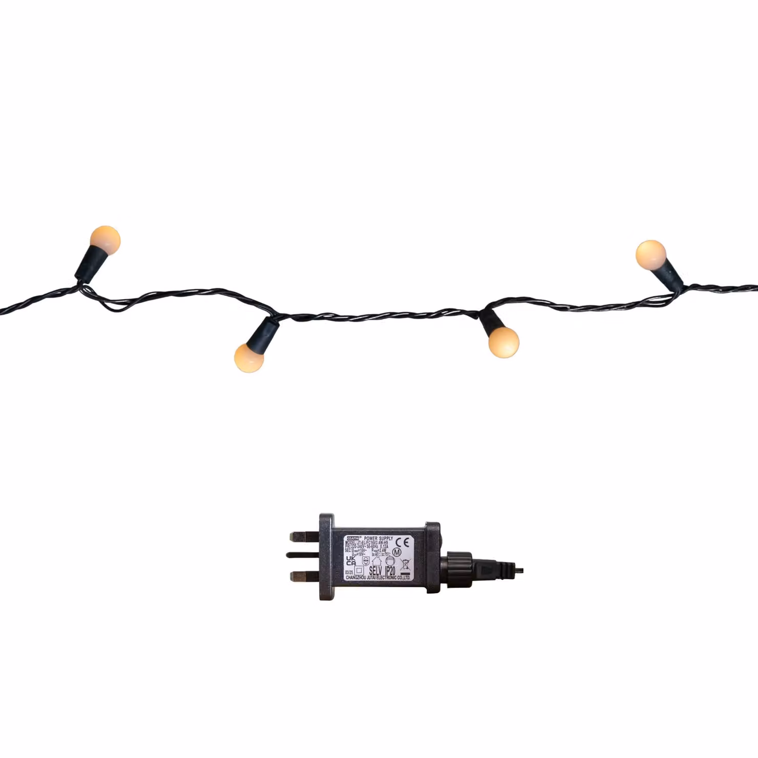 Samuel Alexander 10m Warm White Multi-Action Pearl LED Christmas String Lights with 100 LEDs – 3