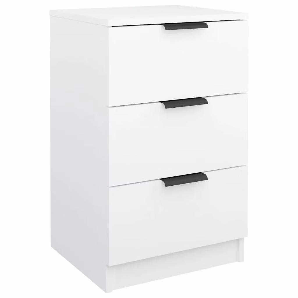 Berkfield Home White Bedside Cabinet W/D/H: 40 x 36 x 65 cm – 2