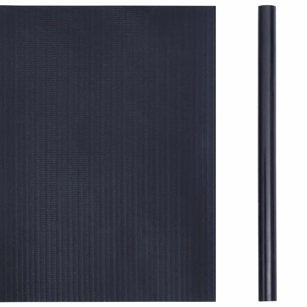 Berkfield Home Garden Privacy Screens, 4-Piece PVC Opaque Strip Set in Matte Dark Grey, W: 35 m, D: 0.19 m – 3