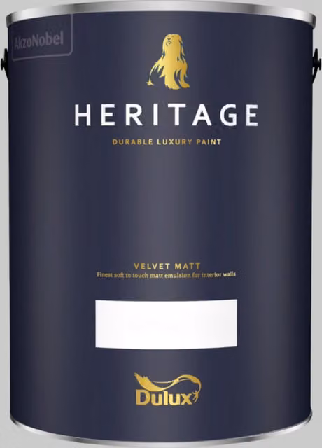 Dulux Trade Heritage Matt Dispersion Paint in Beachcomb Grey, 5 l