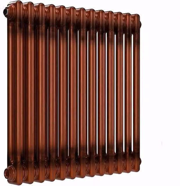 Lux Heat Horizontal Copper Lacquer Column Radiator, Copper