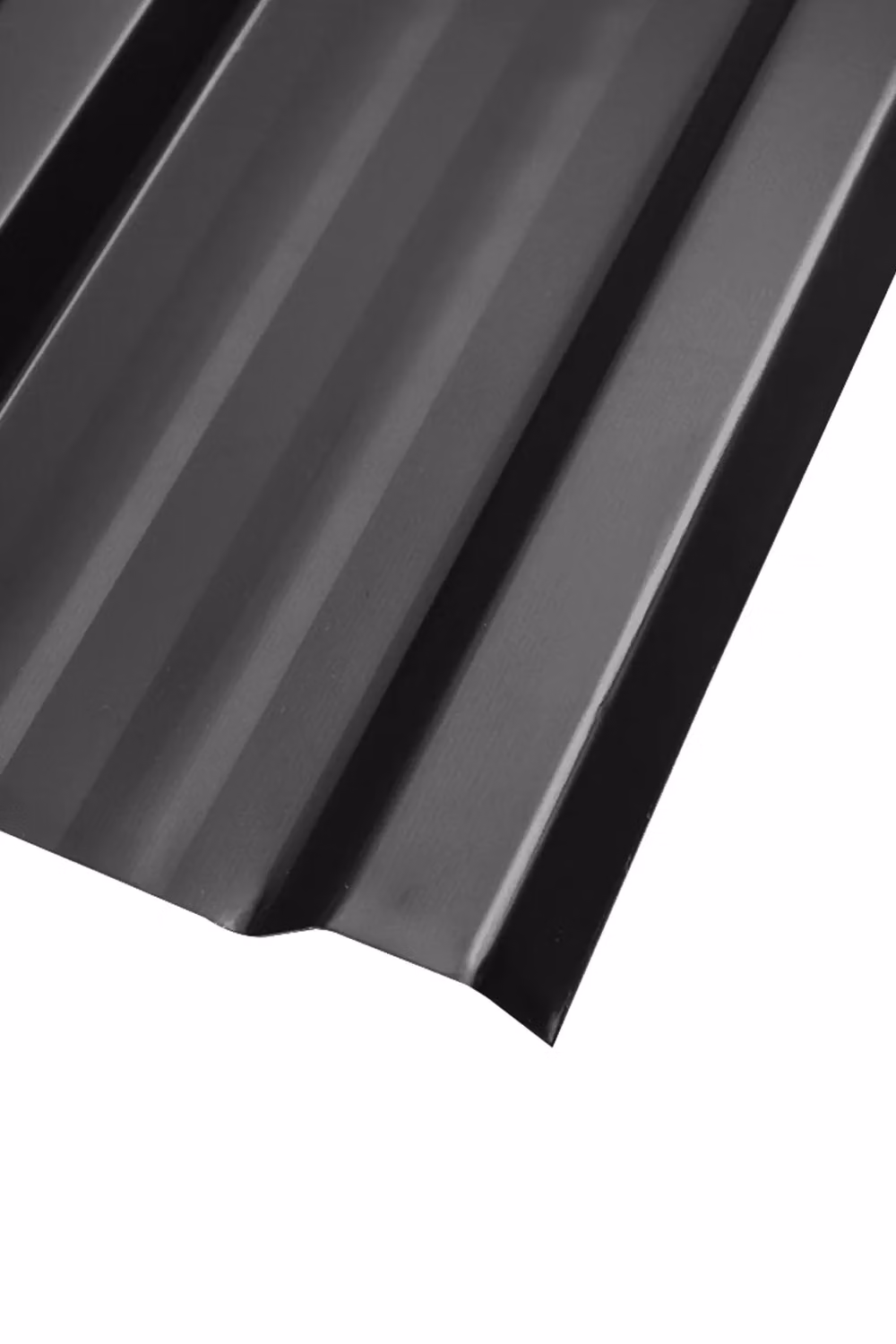 Living and Home 12-Piece Powder Coated Black Steel Corrugated Side Panels in Charcoal Grey – 3
