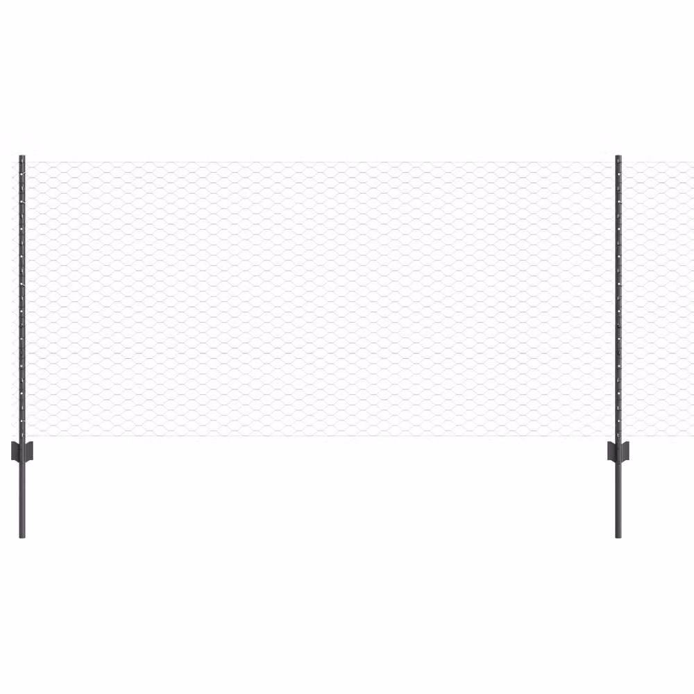 Berkfield Home Steel U-Channel Fence Posts, Grey, 10 Pack, Height: 100 cm – 2