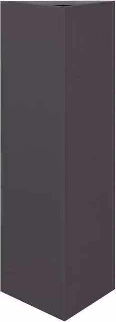 Berkfield Home Black Triangular Steel Garden Planter, W/D/H: 30 x 26 x 75 cm