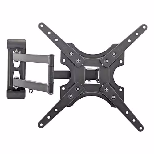 Harbour Housewares Articulating TV Wall Bracket for 25-60 inch Screens, Tilt, Swivel and Rotate, VESA 75x75-400x400, Supports up to 40kg, Black Steel – 1