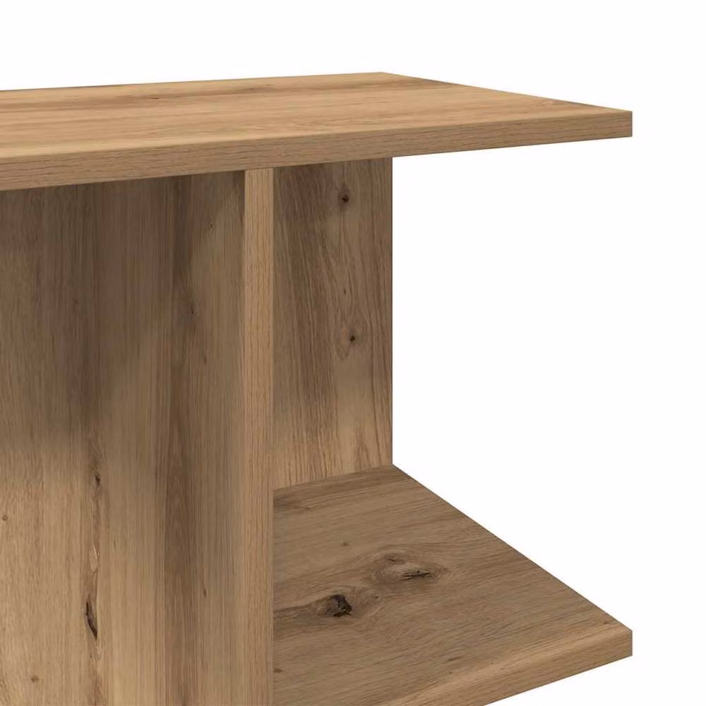 Berkfield Home Artisan Oak Bedside Tables, Set of 2, Brown, W: 46.5 cm, D: 29 cm, H: 61 cm – 4