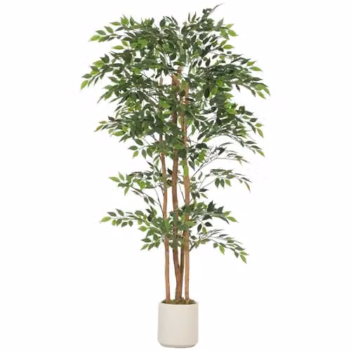 HOMCOM 180cm Artificial Tree in Green and White
