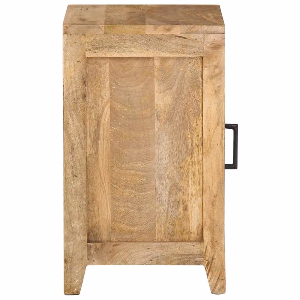 Berkfield Home Bedside Cabinet in Brown Solid Mango Wood, W/D/H: 40 x 30 x 50 cm – 2