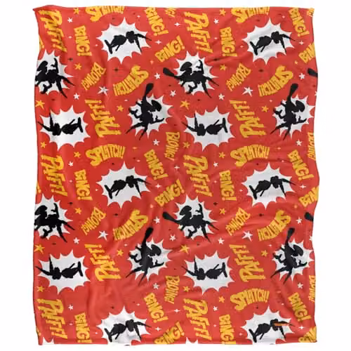 Netflix Asterix Obelix Big Fight Super Soft Microfibre Throw Blanket, White, W/D: 152 x 127 cm