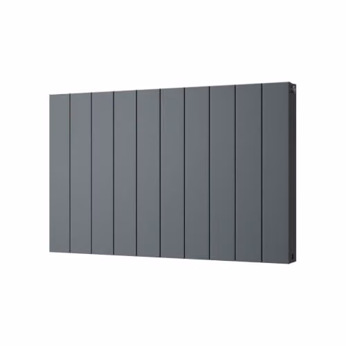 UK Radiators Thetford Anthracite Horizontal Designer Radiator Smooth Aluminium, W: 93.6 cm, H: 60 cm – 2