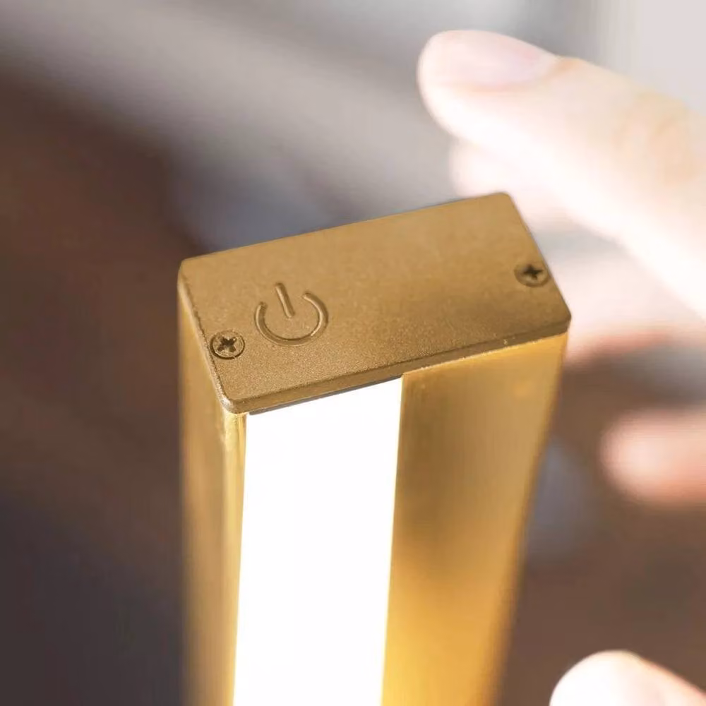 FLAVORA Wireless Rechargeable LED Picture Light with Remote Control in Gold/Brass – 2