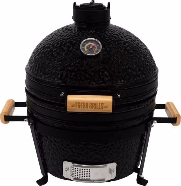 Fresh Grills Kamado Charcoal BBQ Grill, Black, 40.64 cm