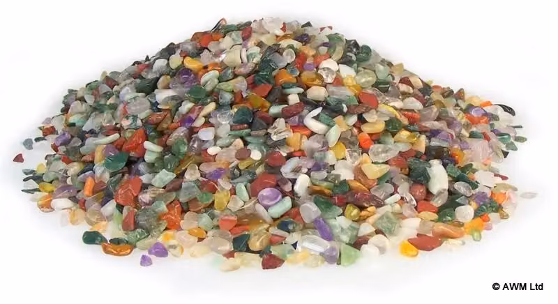 KDMD Mixed Natural Multicolour Gemstone Chips, 5kg – 2