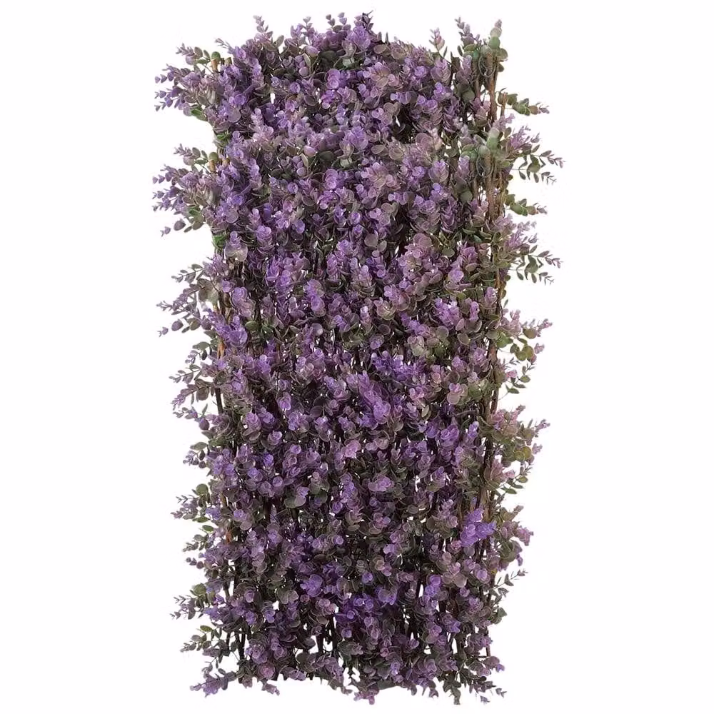 Marco Paul Artificial Flower Wall Trellis in Purple, W/H: 90 x 180 cm – 3