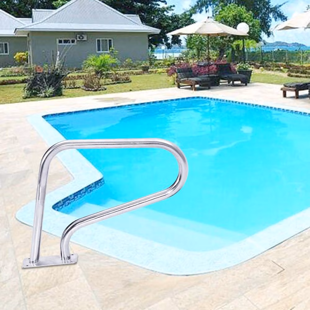London Boutique 304 Stainless Steel Silver Swimming Pool Handrail and Stair Rail – 4