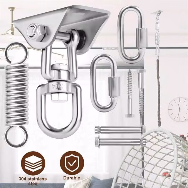 SPETLEK Heavy Duty 360 Degree Rotating Swing Hangers in Silver, W/D/H: 100 x 100 x 100 cm – 1