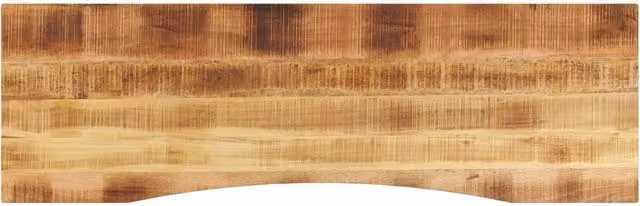 Berkfield Home Curved Solid Mango Wood Desk Top in Brown, W: 160 cm, D: 50 cm, H: 2.5 cm