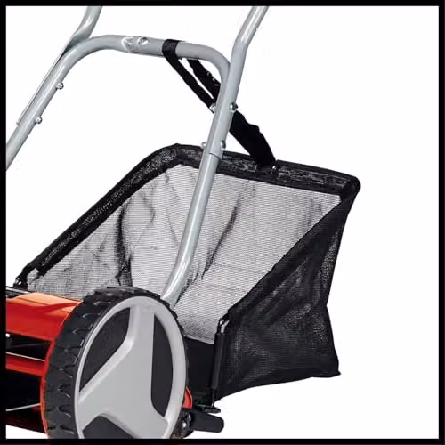 Einhell GC-HM 300 Manual Hand Push Lawnmower in Red and Black with 30cm Cutting Width and 16L Grass Box – 4