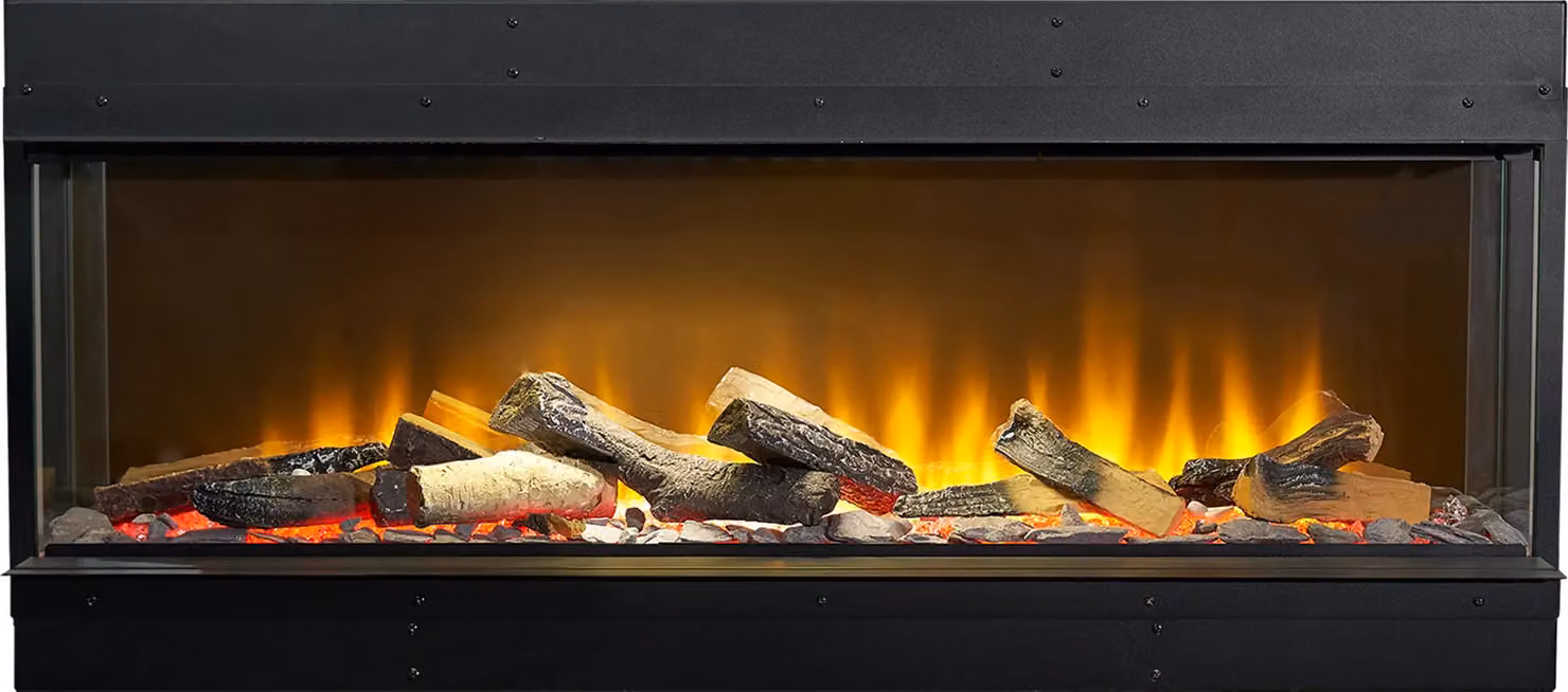 Acantha Aspire 100 Fully Inset Media Wall Electric Fire in Black – 2