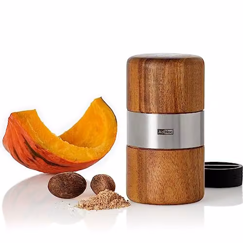 AdHoc Muskato Nutmeg Mill in Brown Acacia Wood with PreciseCutDuo Technology – 2
