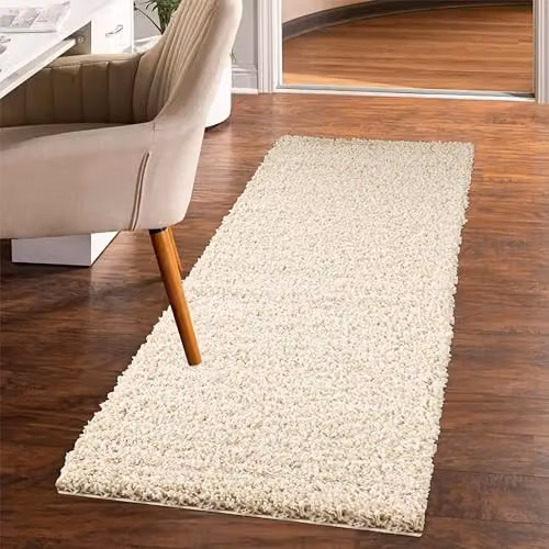 SmartLiving Shaggy Area Rug in Light Beige, Modern Soft Thick Pile, W: 200 cm, L: 290 cm, Pile Height: 5 cm – 3