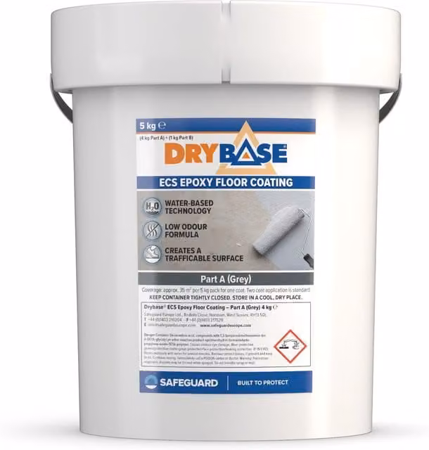 Drybase Grey Waterproof Epoxy Floor Coating, 5 kg