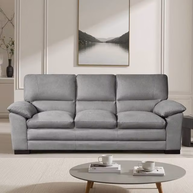 Artemis Home Ramona 3 Seater Fabric Sofa in Grey
