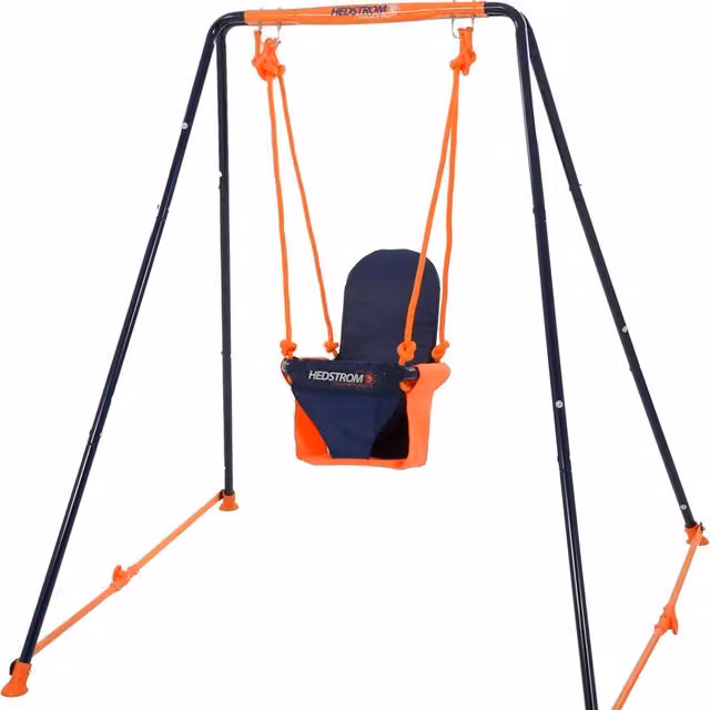 Hedstrom Blue Fast Folding Musical Toddler Swing with Light and Sound