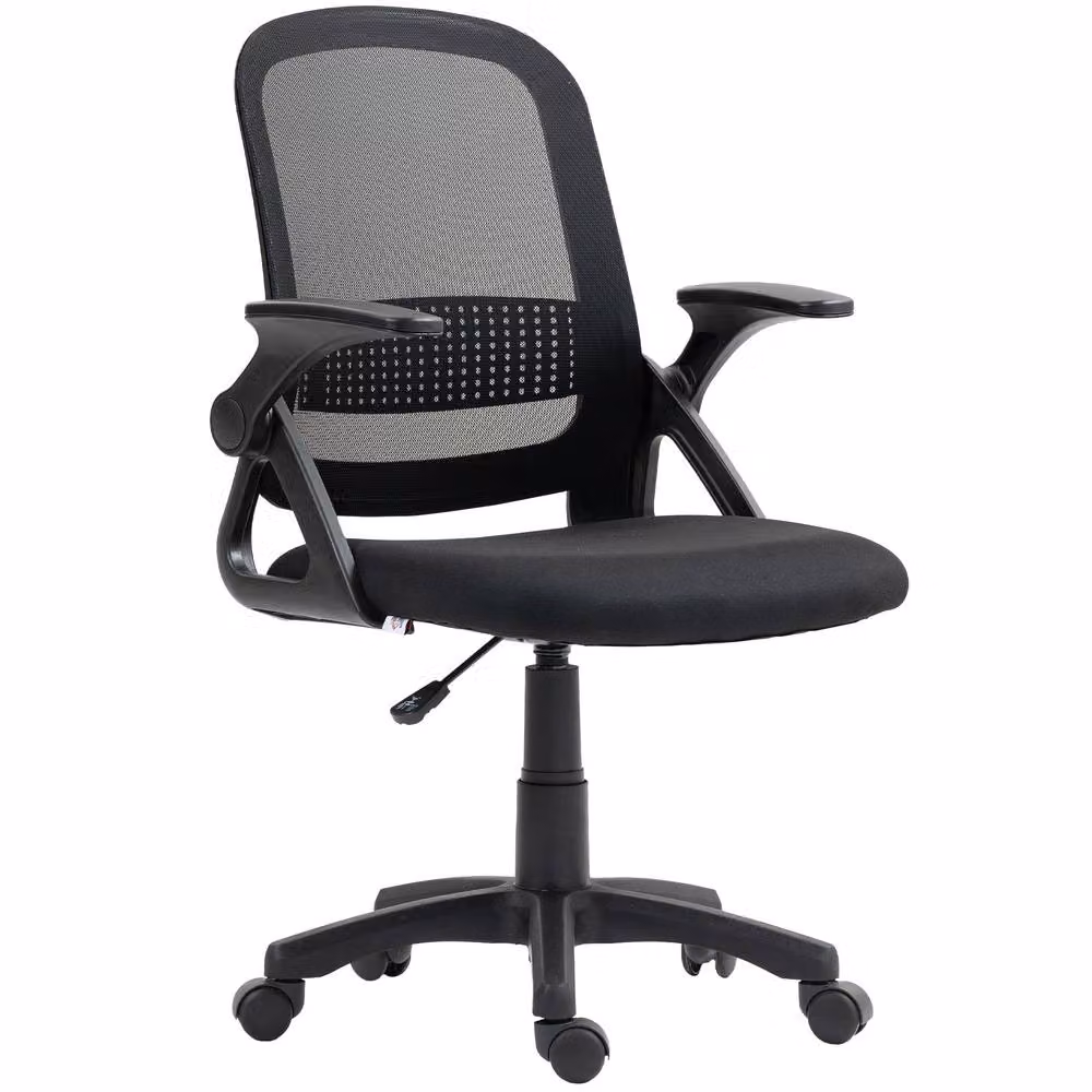Rolipo Ergonomic Mesh Office Chair with Lumbar Support and Flip-Up Armrests in Black – 2