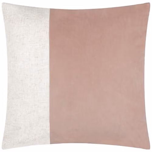 Yard Pink Velvet Square Cushion with Removable Washable Cover, W/D/H: 50 x 50 x 50 cm