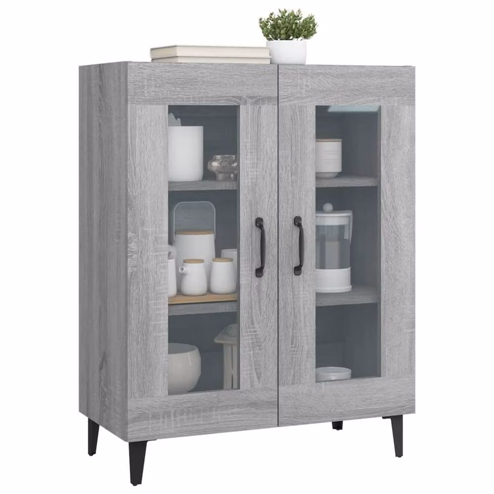 Berkfield Home Grey Sonoma Sideboard in Engineered Wood W/D/H: 69.5 x 34 x 90 cm – 3