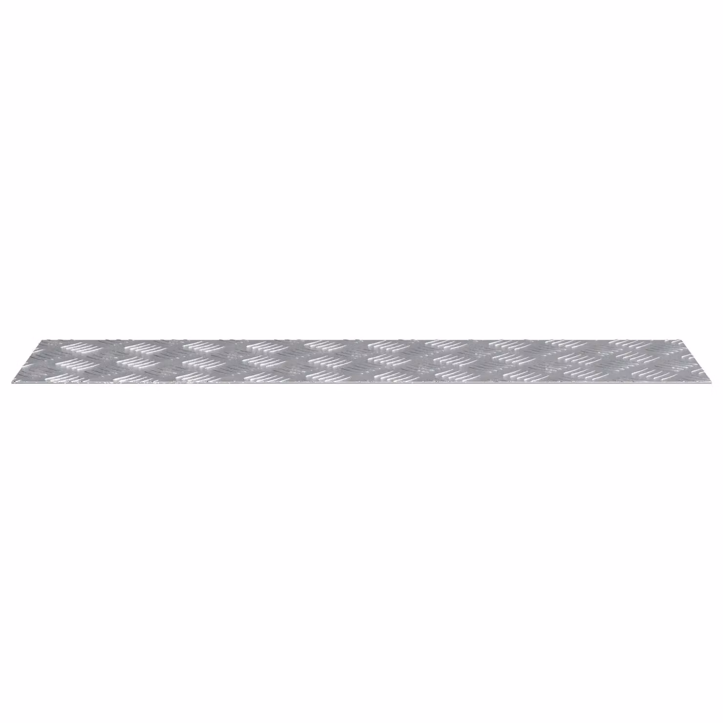 Berkfield Home Silver Aluminium Anti-Slip Checker Plate Sheets, 4 Pack, W: 80 cm, D: 20 cm – 2