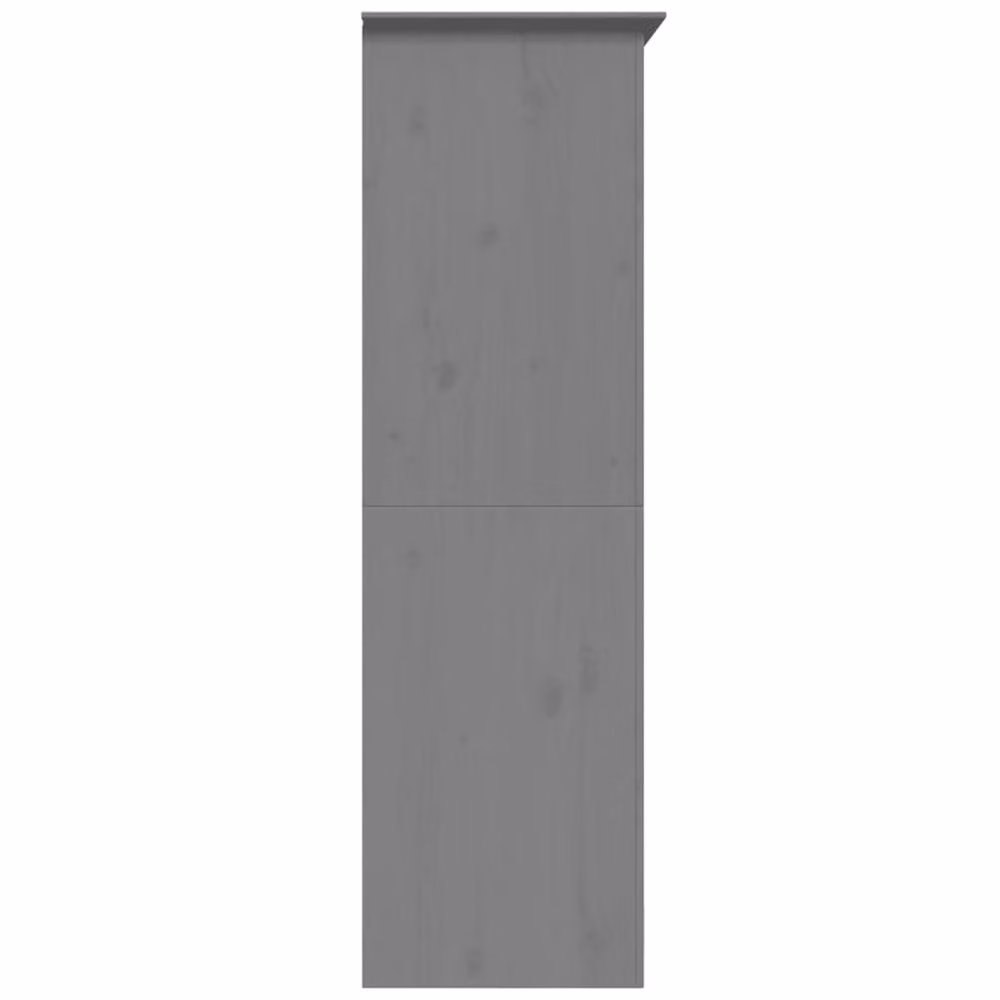 Berkfield Home BODO Grey Solid Wood Pine Wardrobe W/D/H: 101 x 53.5 x 176.5 cm – 3
