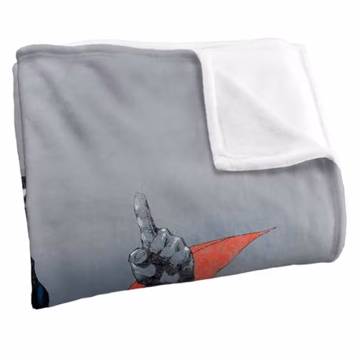 LOGOVISION Justice League Superman and Batman Double Feature Super Soft Fleece Throw Blanket, Multicolour, W: 91.44 cm x L: 147 cm – 2