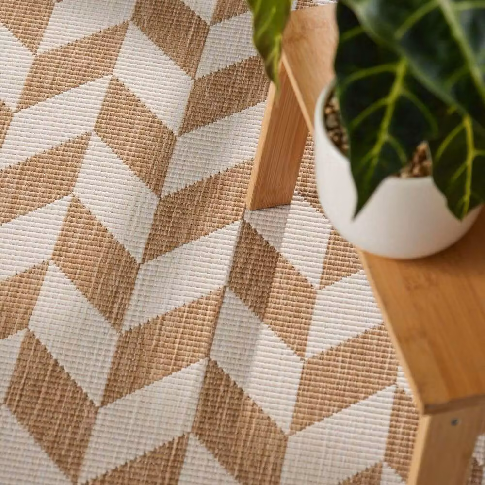 Ted Baker Terrick Reversible Indoor Outdoor Rug with Beige Chevron Design, W/D: 120 x 170 cm – 2