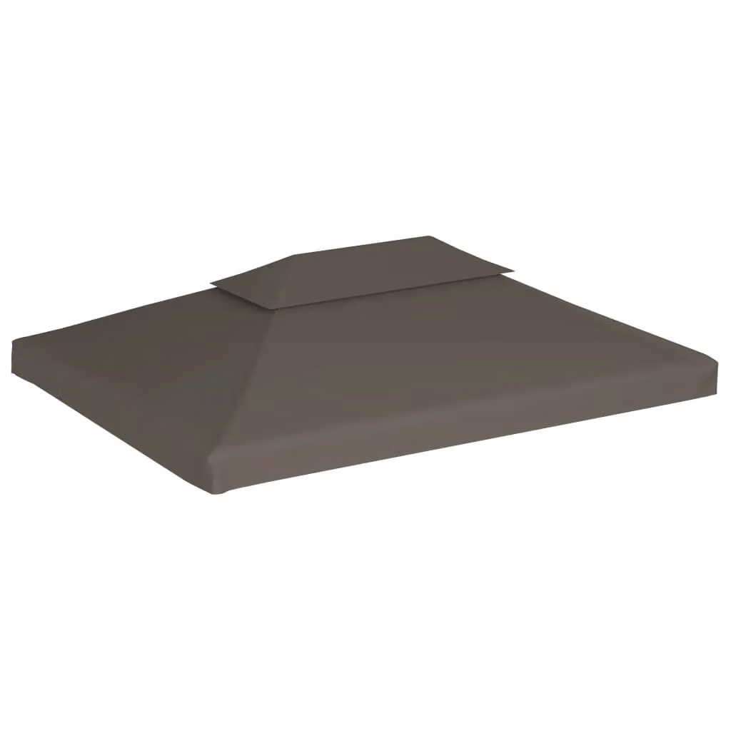Berkfield Home 2-Tier Gazebo Top Cover, Beige, W: 4 m, D: 3 m – 2
