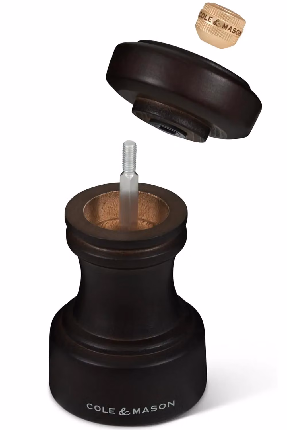 Cole & Mason Hoxton Salt and Pepper Mill Gift Set in Brown Beech Wood – 6