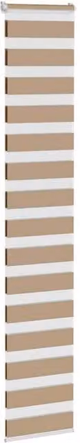Berkfield Home Elegant Zebra Blind in Sand and Brown, W: 40 cm, H: 230 cm