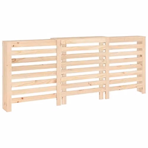 vidaXL Solid Wood Pine Radiator Cover, Natural, W/D/H: 210 x 21 x 85 cm