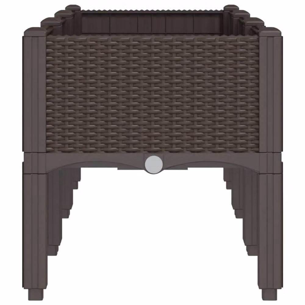Berkfield Home Garden Planter with Legs in Brown, W/D/H: 120 x 40 x 42 cm – 3