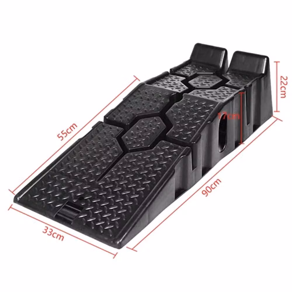 Nordara Heavy Duty 5 Ton Low Rise Plastic Car and Van Support Ramps, Black, W: 52 cm, L: 1000 cm – 2