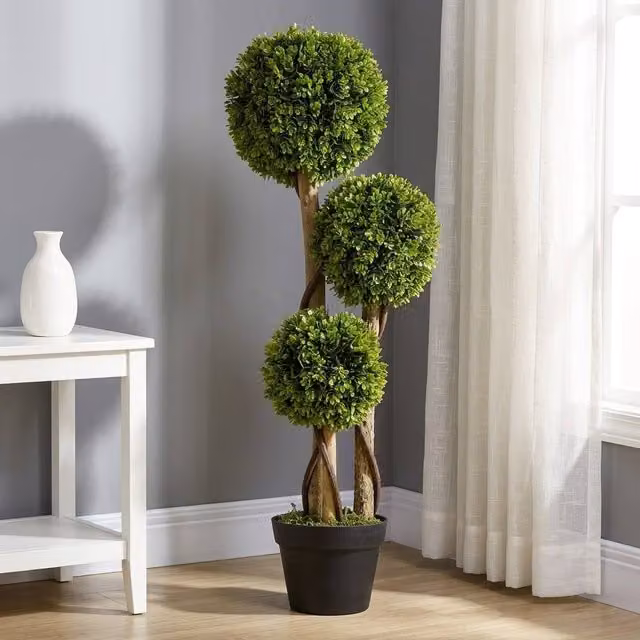 STILVORA Green Artificial Tabletop Tree in Pot, Height: 90 cm