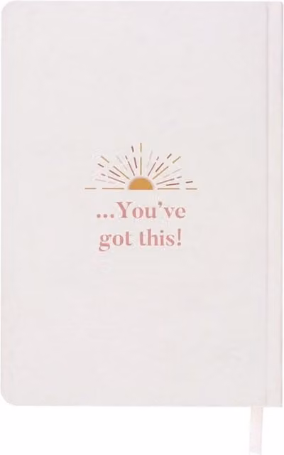 KDMK Mindful Moments A5 Hardcover Journal in White