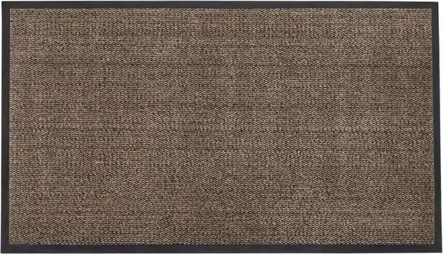 JVL Commodore Barrier Mat in Brown and Black, W: 80 cm, L: 120 cm