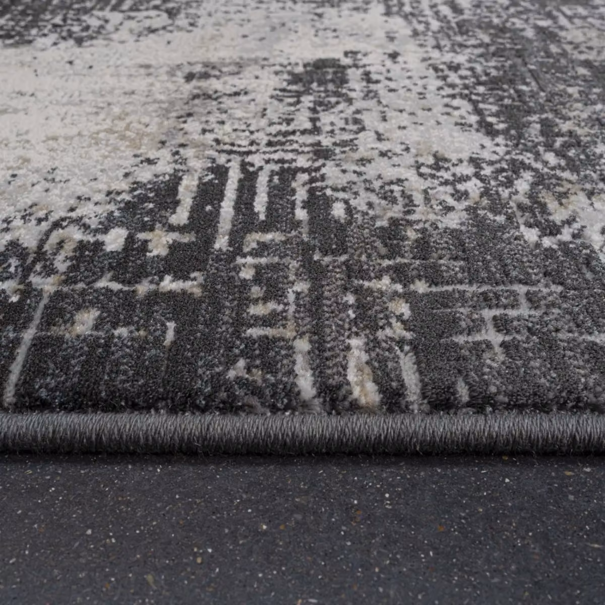 The Rug Shop UK Modern Abstract Grey Machine Woven Stain-Resistant Easy Care Rug, W: 160 cm, D: 230 cm – 3