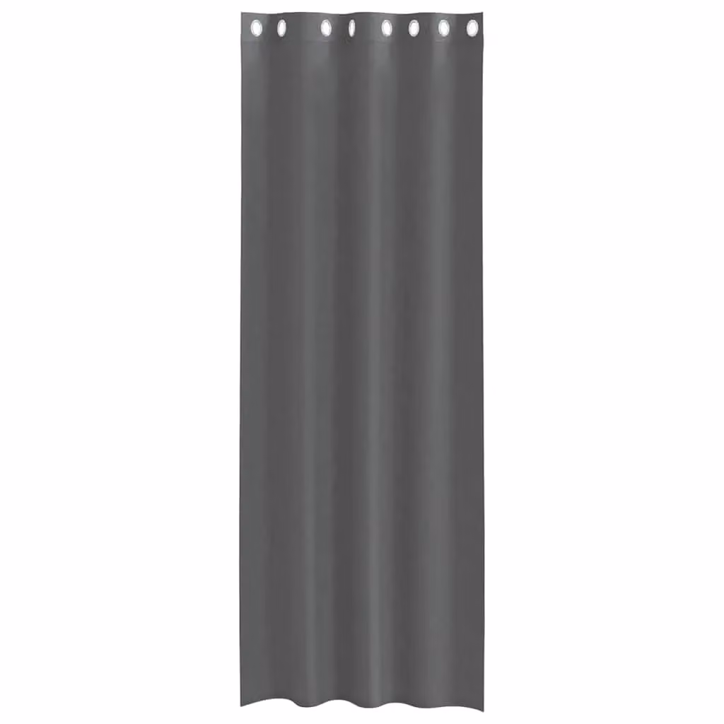 Berkfield Home Grey Voile Fabric Panel Curtains with Eyelets, 2 Pack, W: 140 cm, H: 300 cm – 3