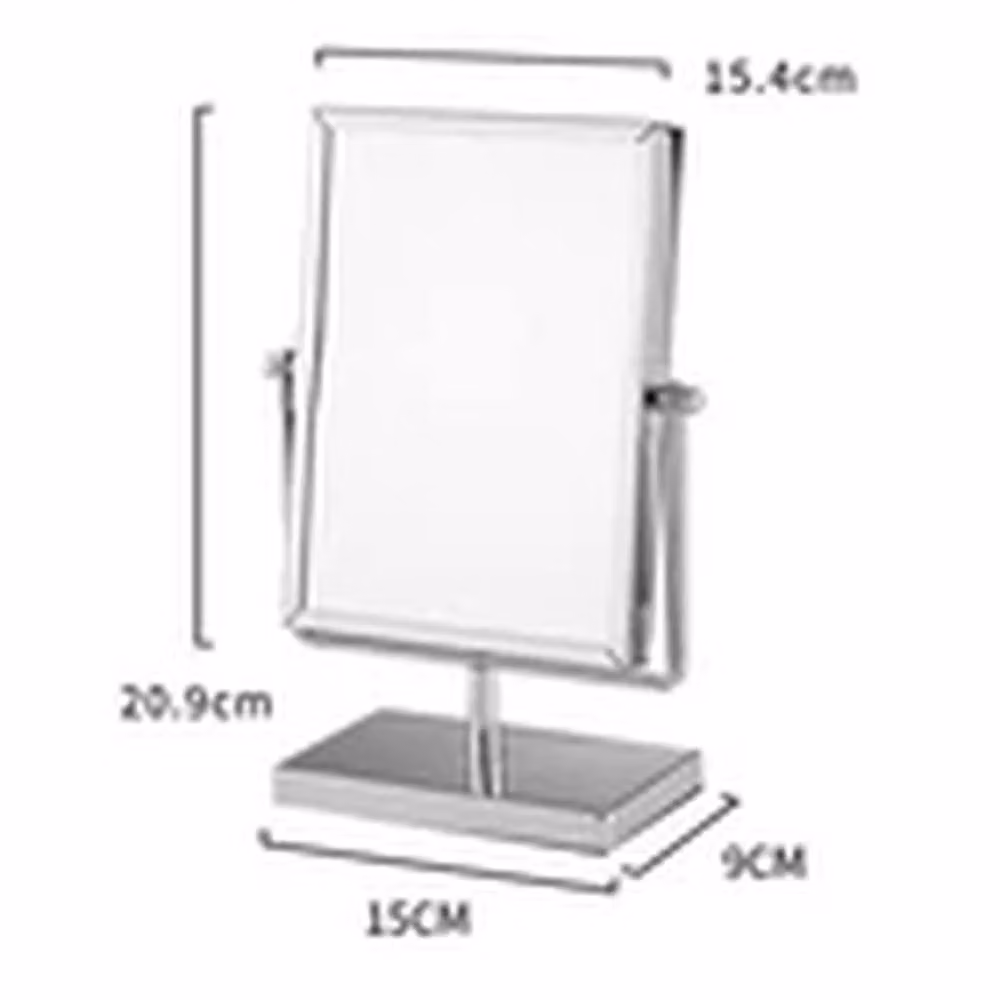 EONLION Double Sided Magnifying Makeup Mirror, Freestanding Vanity Mirror in Silver – 2