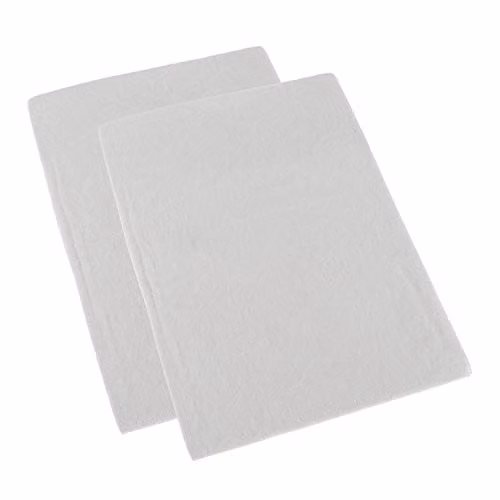 Homescapes Pack of 2 Organic Cotton Flannelette Cot Flat Sheets, White, 100 x 150 cm