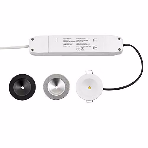 Netlighting Sight Recessed LED Emergency Downlight in Black or White