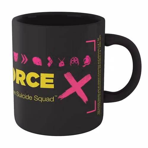 Zavvi Suicide Squad Task Force X Ceramic Mug in Black and Multicolour